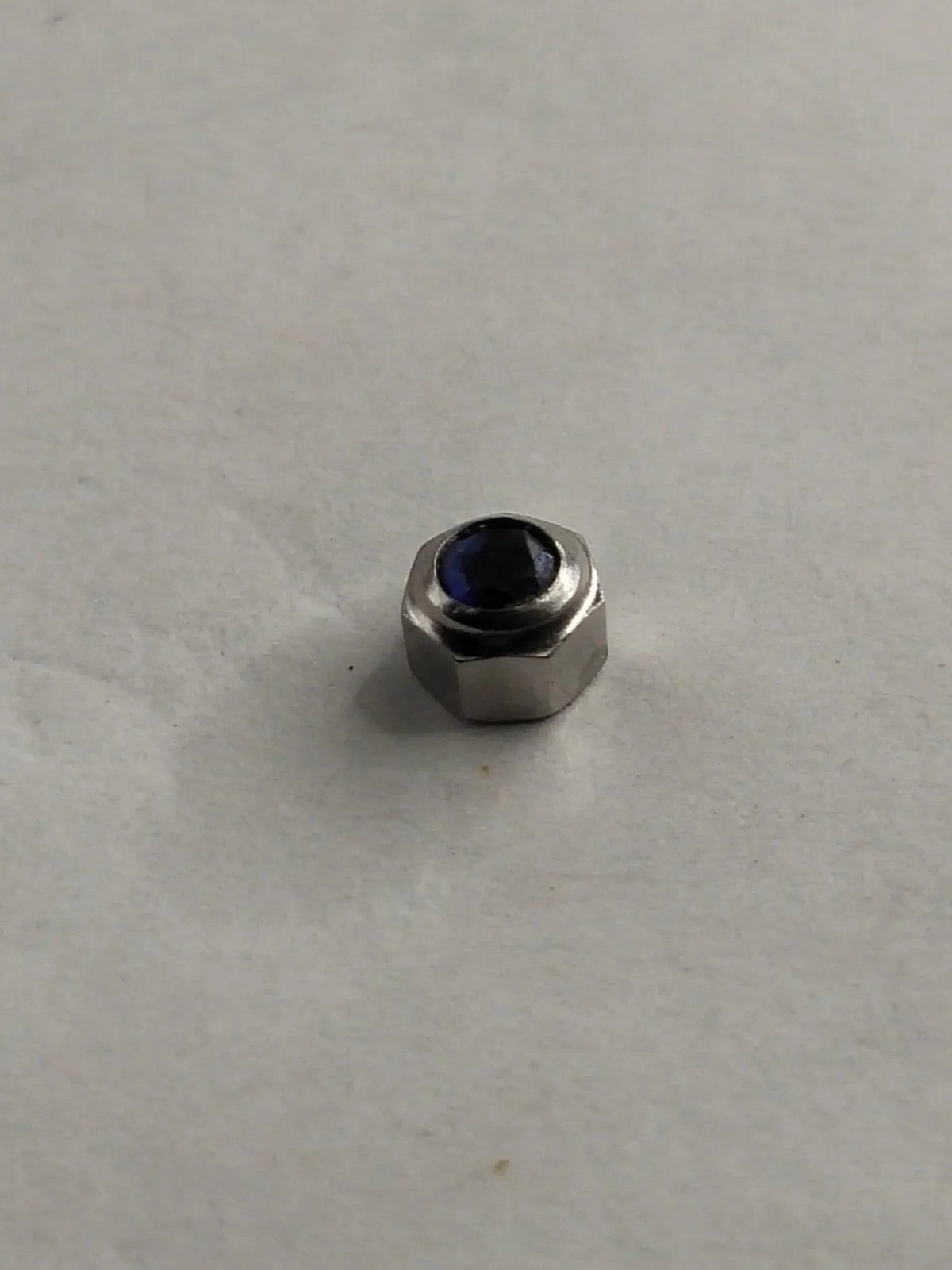 Original Cartier Santos Stainles Steel Crown/4.7 / dark blue stone/Used .....1ps