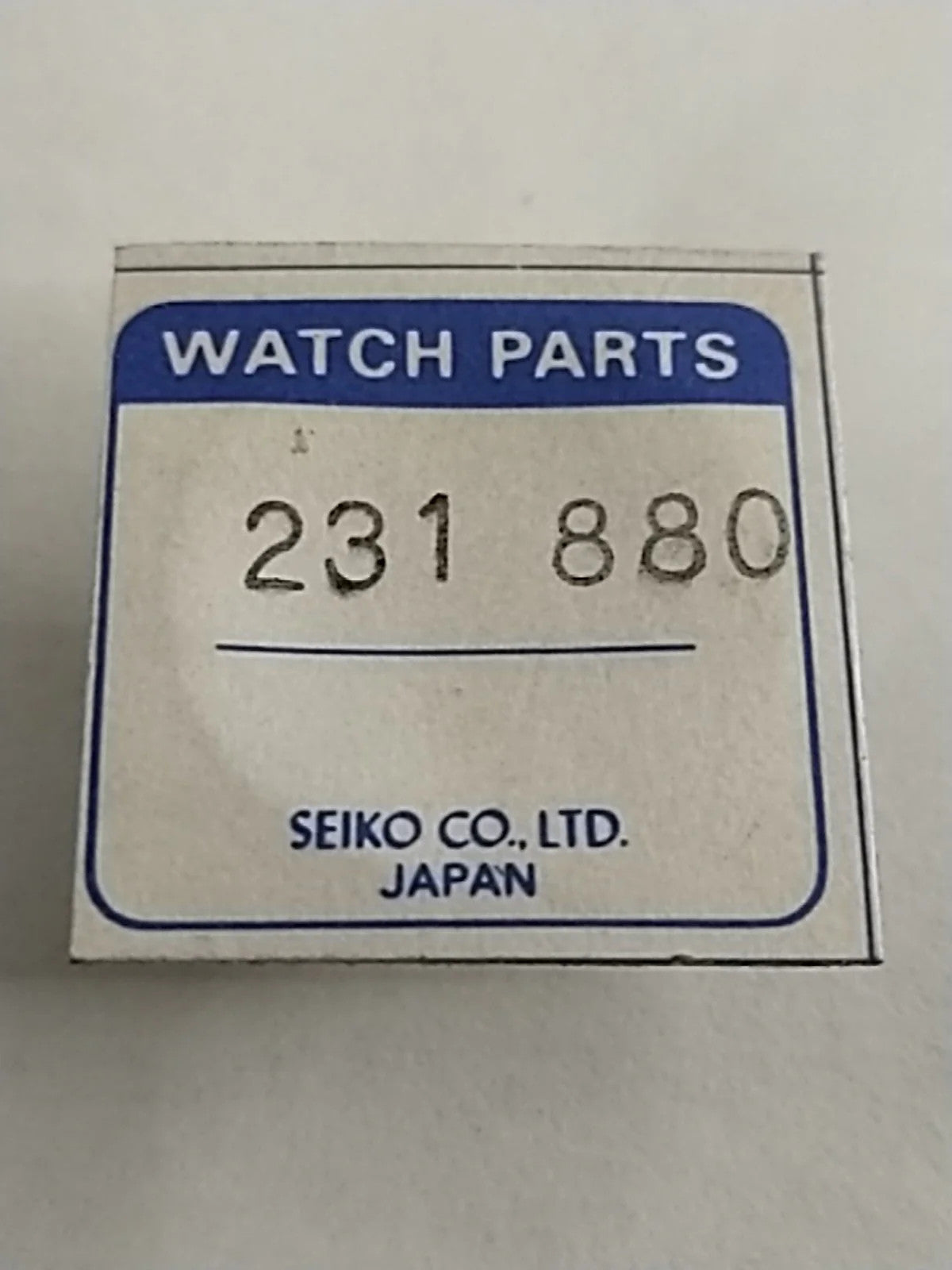 NOS Seiko Parts 231 880