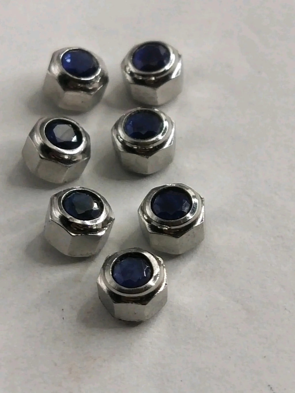 Original Cartier Santos Stainles Steel Crown/4.7 / dark blue stone/Used .....1ps