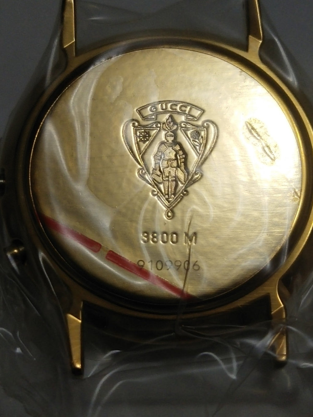 GUCCI Original / Complete Case/ Part No. 102.3800.1 / 3800M Gold color 