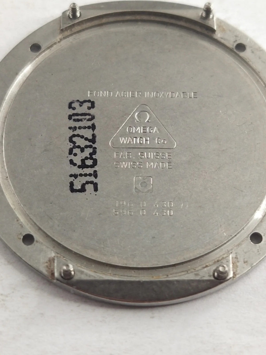 Original back cover Omega Art Collection Limited Edition /196 0 430/596 0 430/us