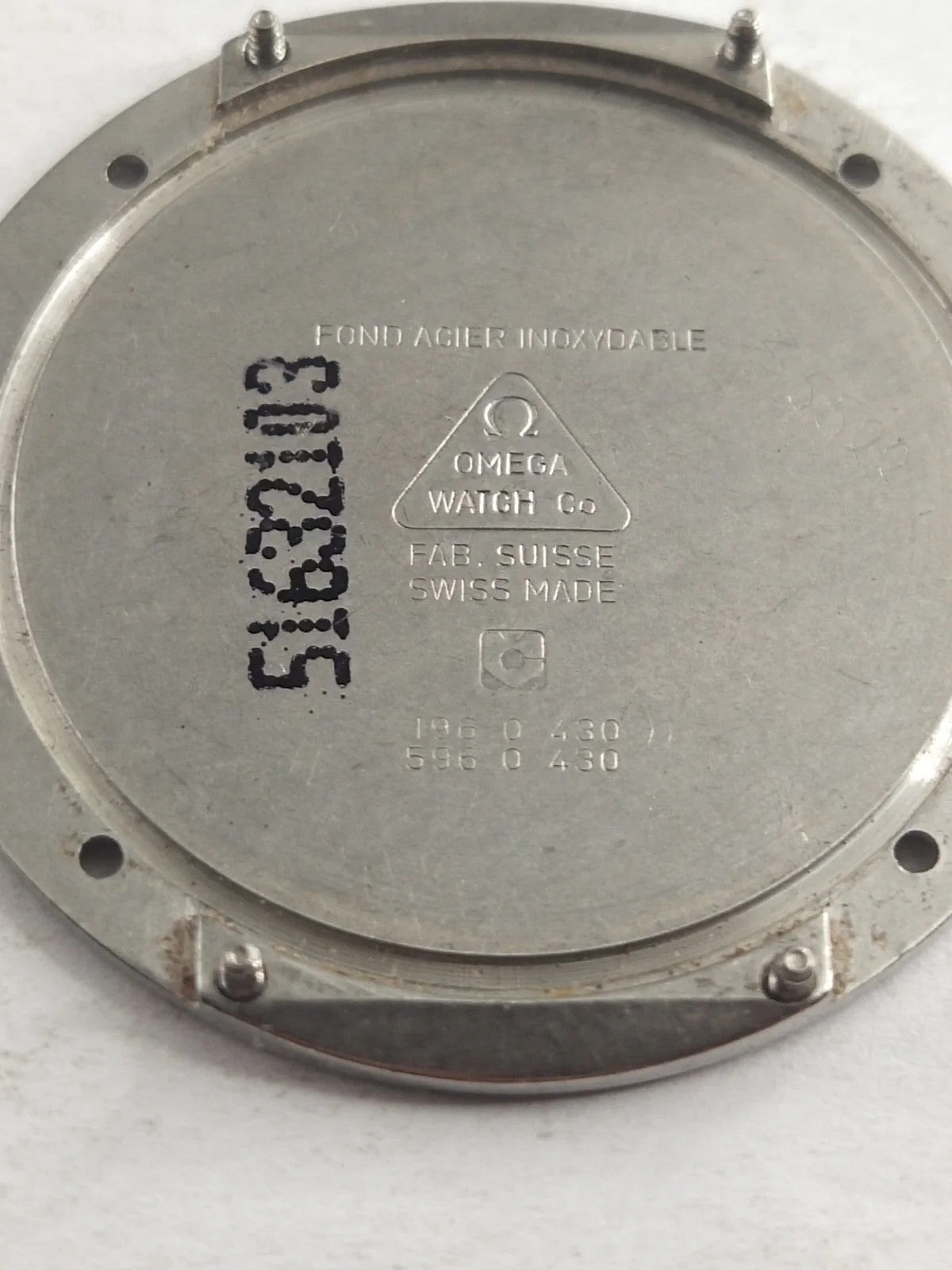 Original back cover Omega Art Collection Limited Edition /196 0 430/596 0 430/us