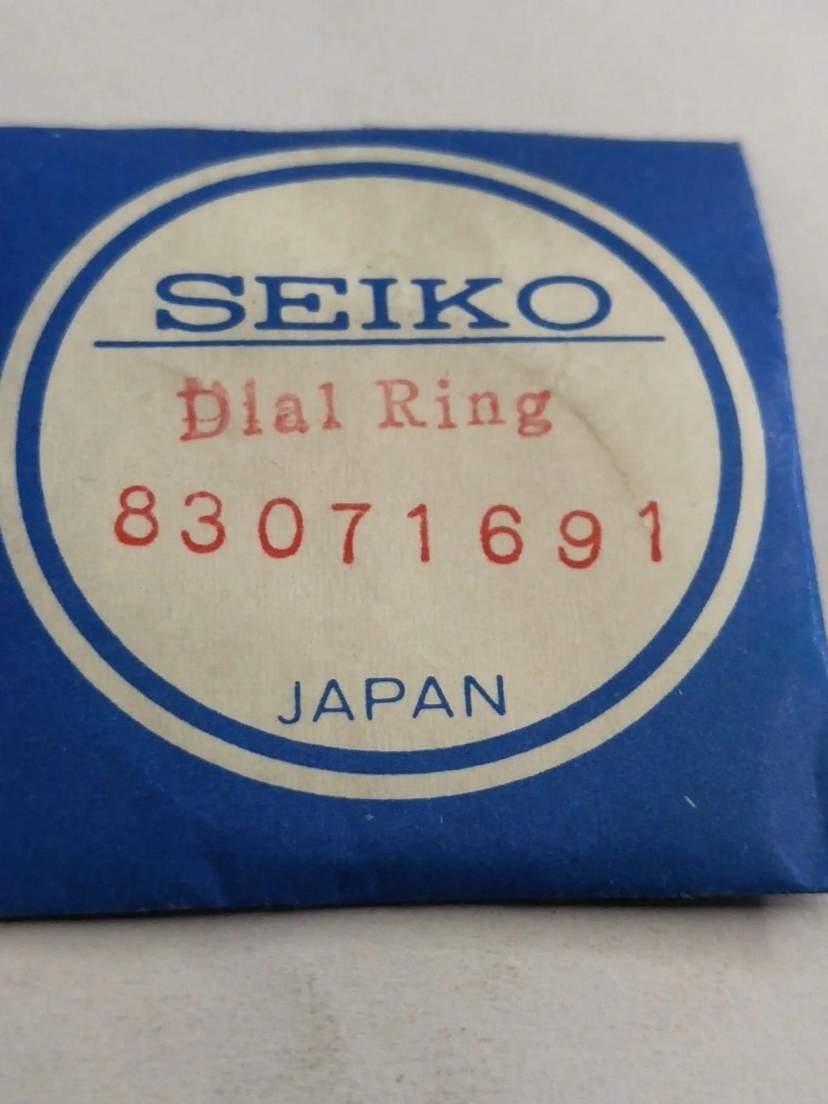 NOS Seiko Dial Ring golden color Part . 83071691