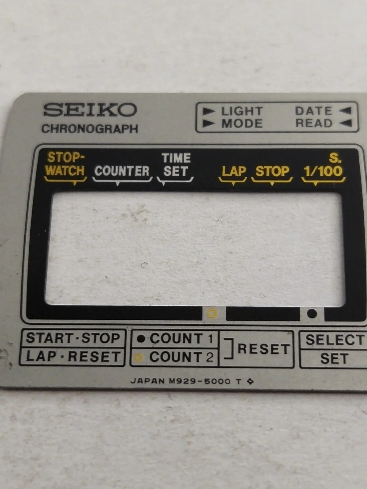 Original Seiko Dial Digital Cal /M929-5000T/ used