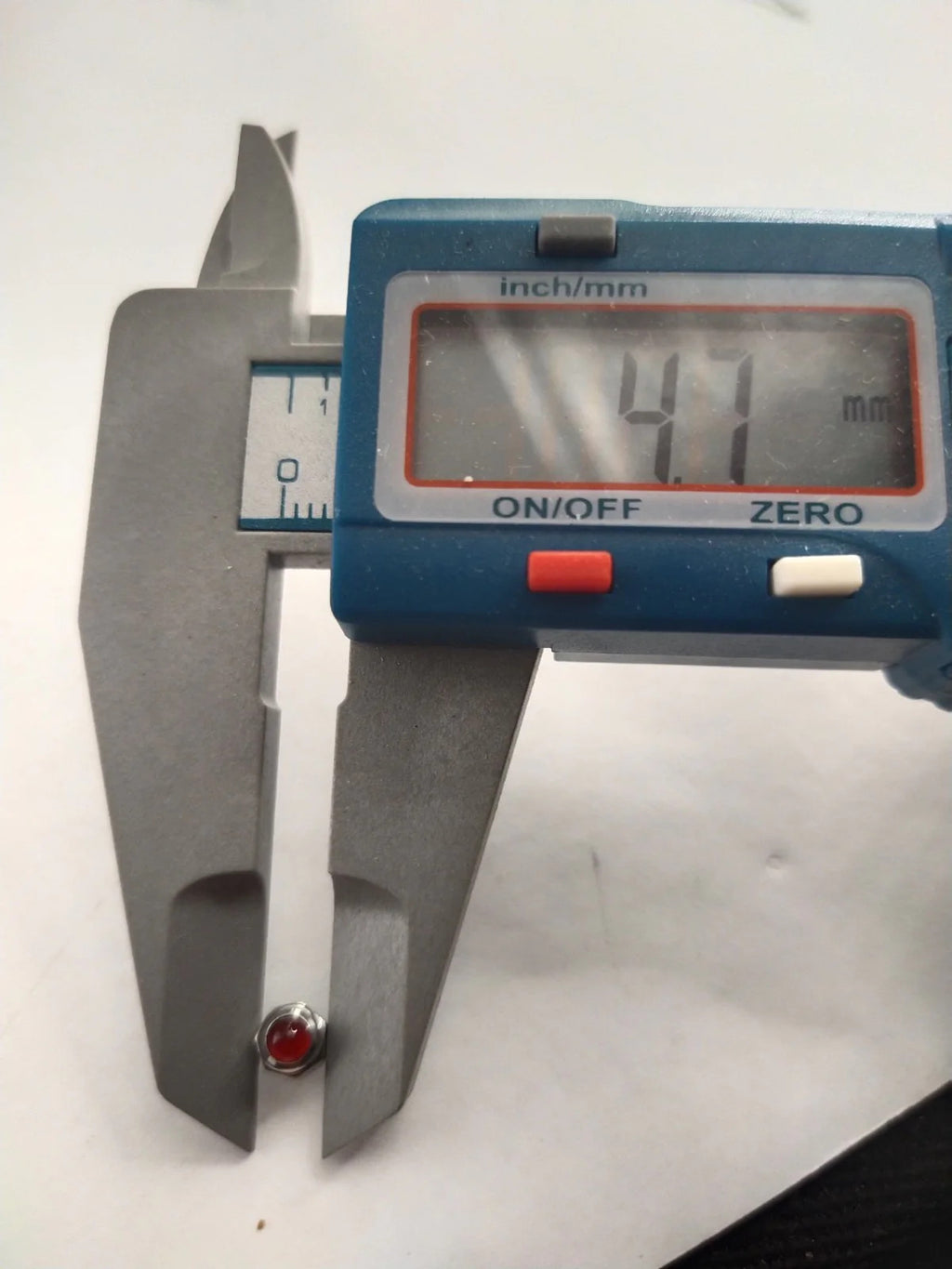 Original Cartier Stainless Steel Crown / red ruby stone /Used