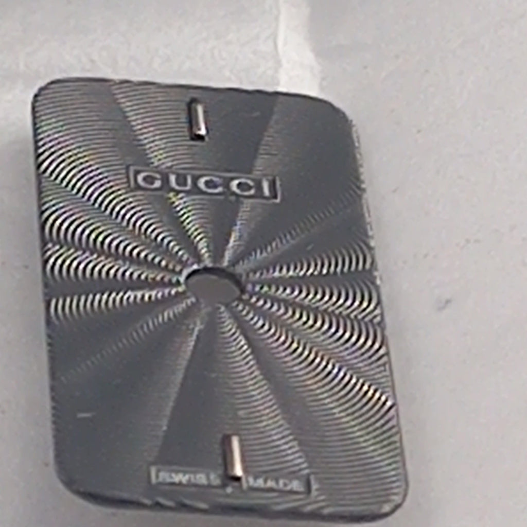 GUCCI Original/Dail CADRAN ACIER GUILLOCHE FONCE 3905L /Part. 051.A410.3 C.BLACK