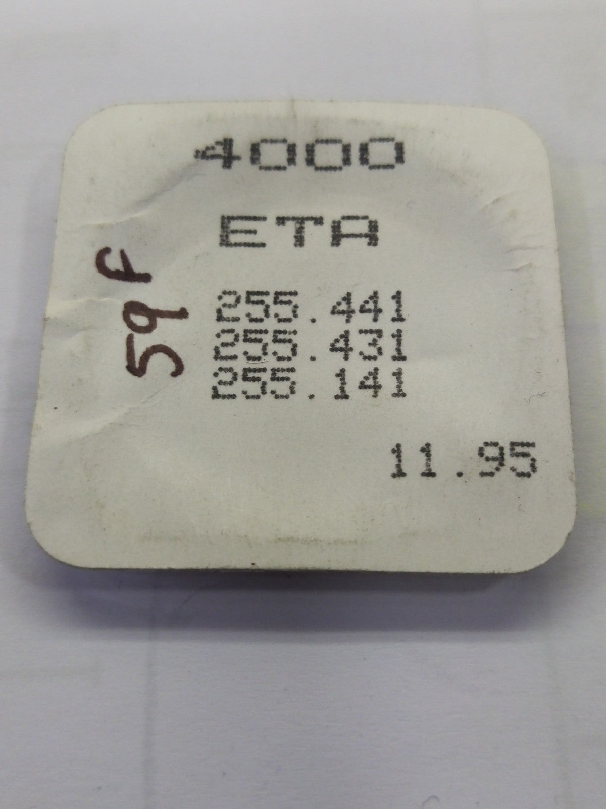 ETA 255 441 Circuit  / 2 hands / 