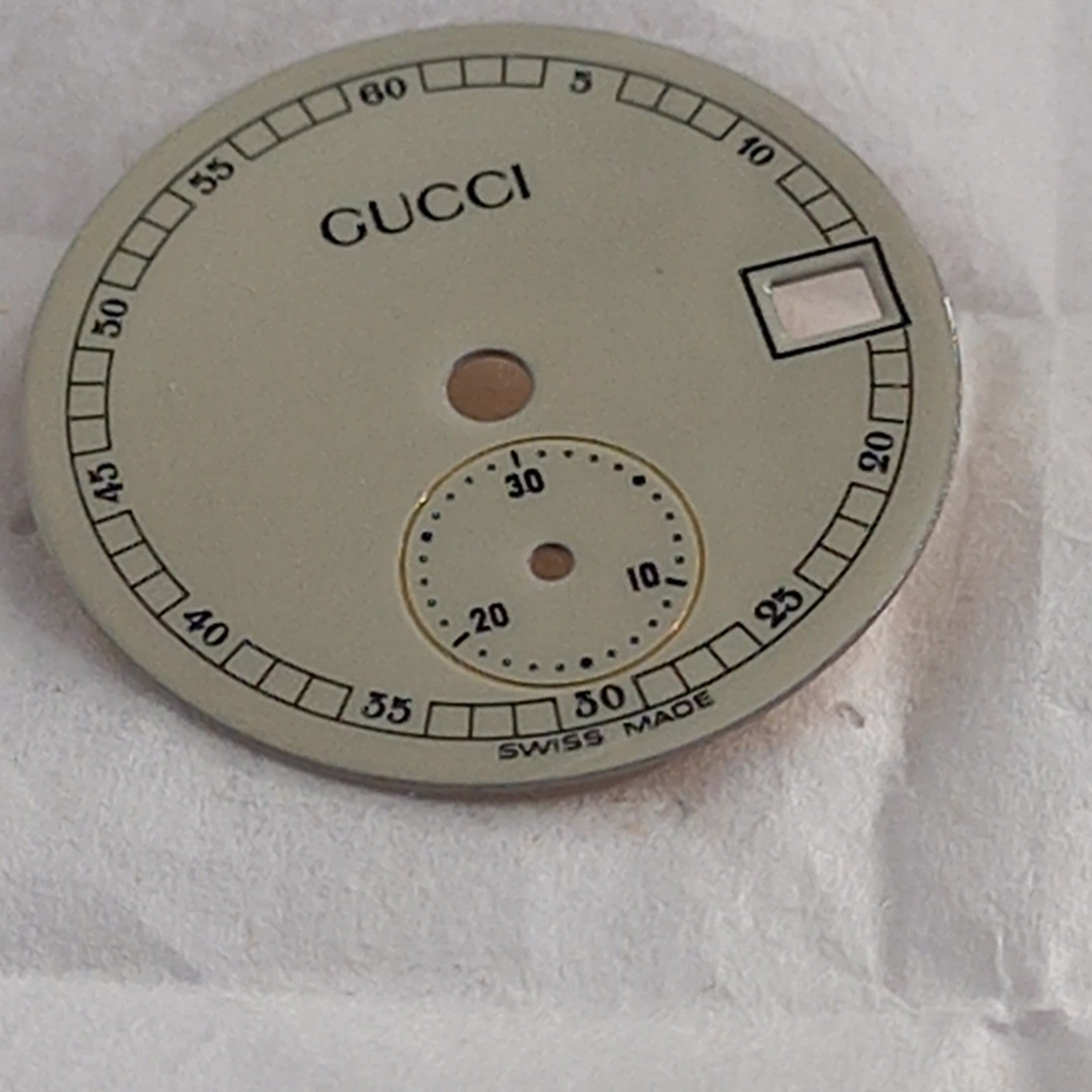 GUCCI Original /  Dail / Part No. 051.165/ Color  Creamy