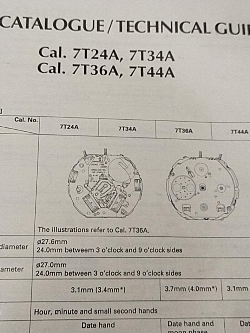 NOS Seiko Circuit block Cal./ 7T24A / 34A/36A/44A/ Part . 4000 705