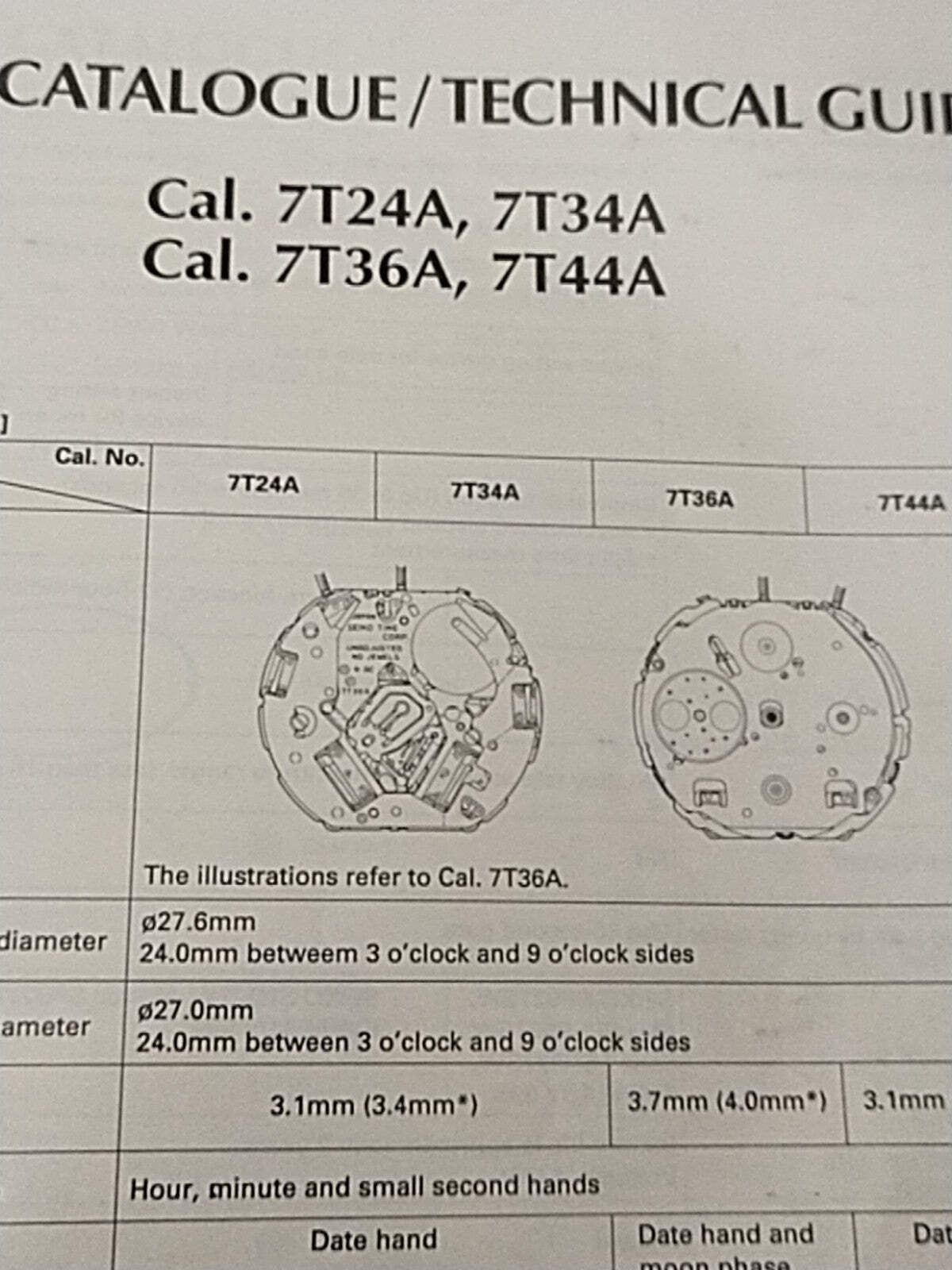 NOS Seiko Circuit block Cal./ 7T24A / 34A/36A/44A/ Part . 4000 705