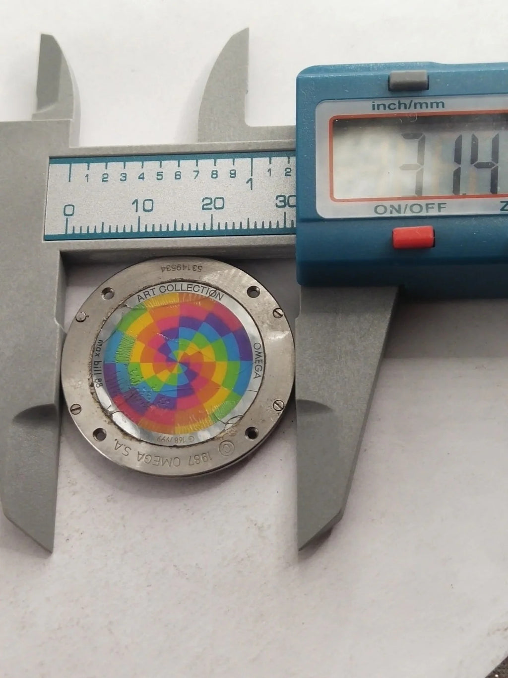 Original back cover Omega Art Collection Limited Edition /196 0 430/596 0 430/us