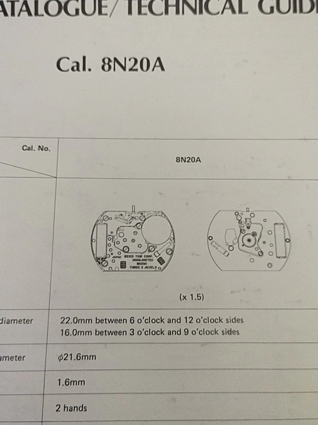 NOS circuit block Seiko Cal / 8N20A Part . 4000 387