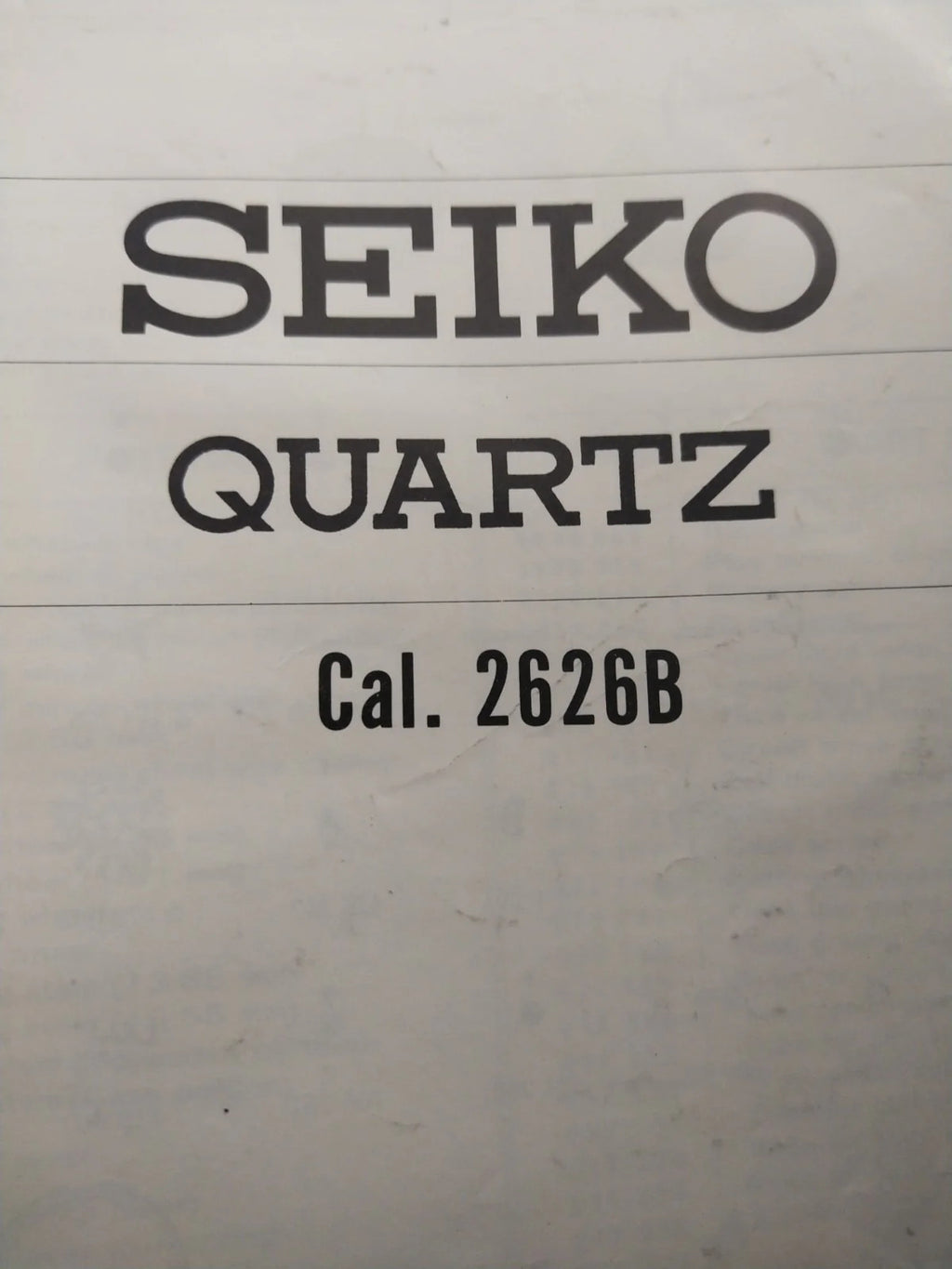 NOS Circuit Plock Seiko Cal / 2628A /2626A/2626BPart . 4001 270