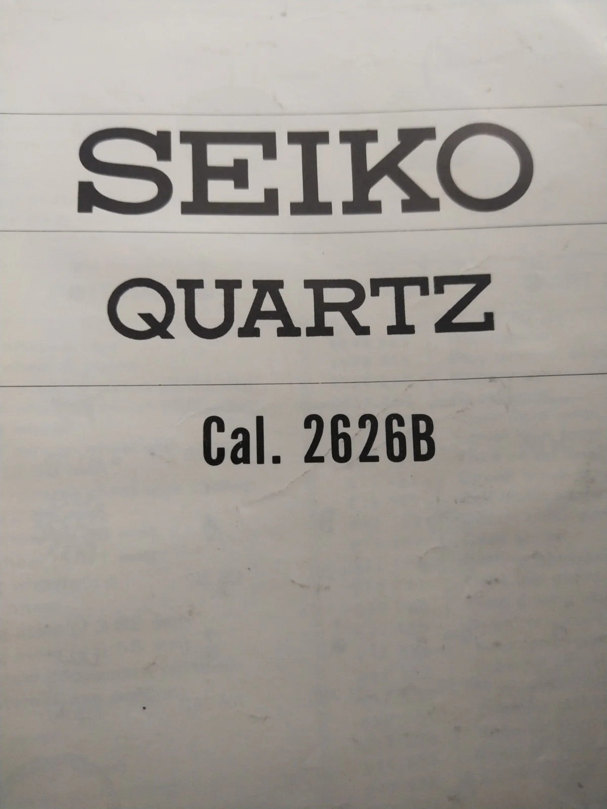 NOS Circuit Plock Seiko Cal / 2628A /2626A/2626BPart . 4001 270