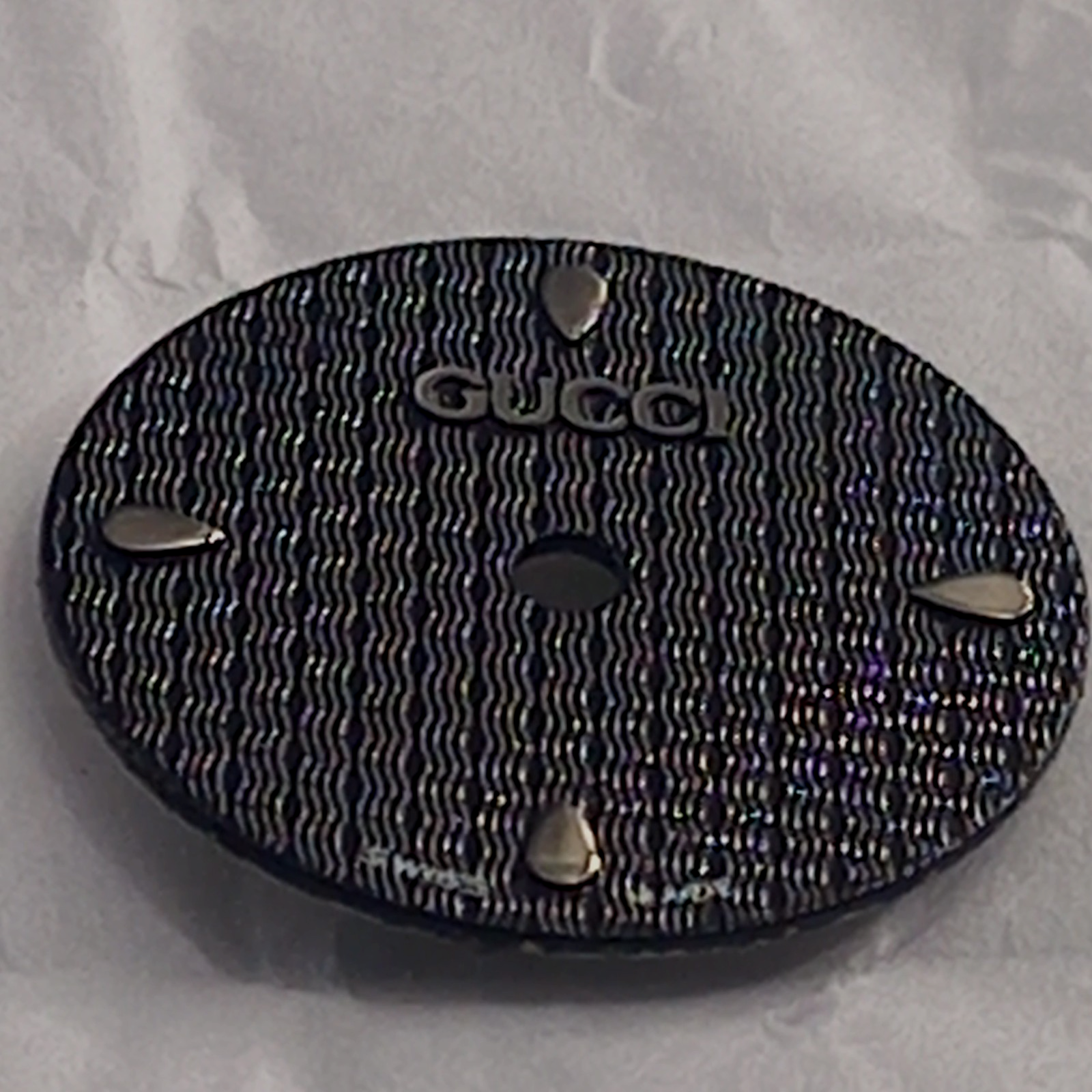 GUCCI Original /  Dail CADRAN NOIR 6500L /ACIER / Part No. 051A259/ Color  BLACK