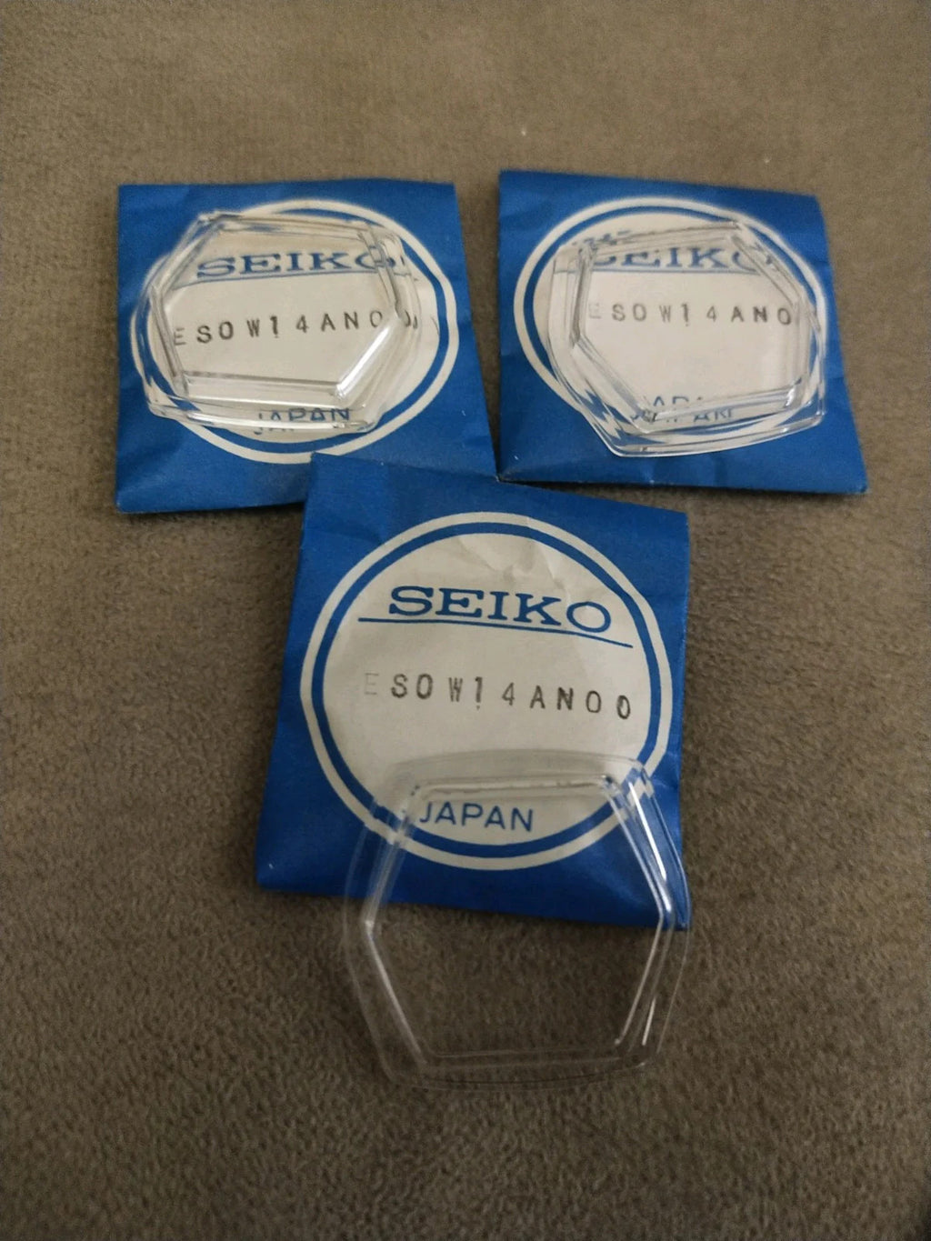 3 Pcs SEIKO GLASS Acrylic ESOW08AN