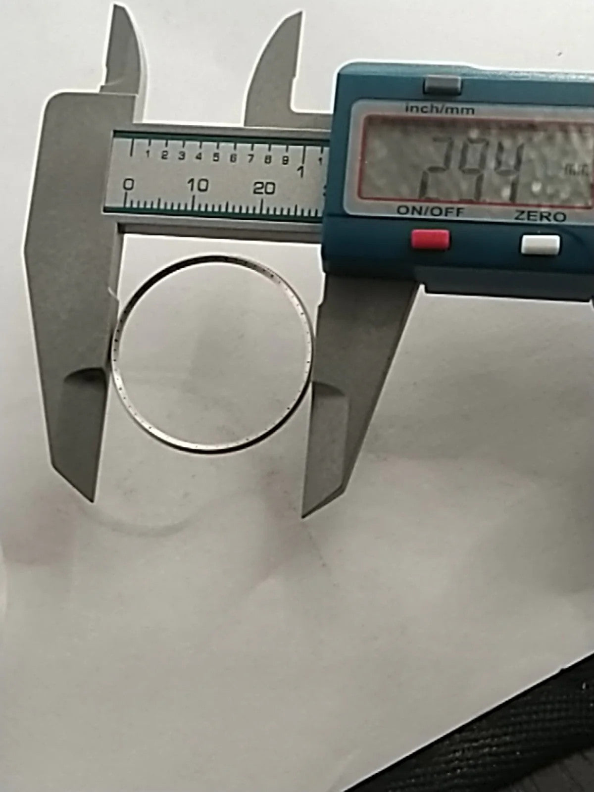 NOS Seiko Dial Ring silver color Part . 83071772