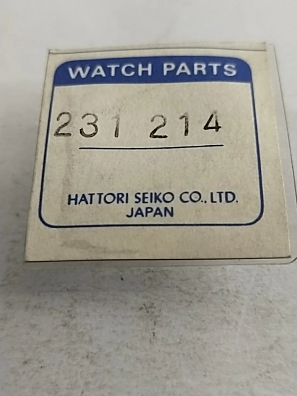 NOS Seiko Parts 231 214
