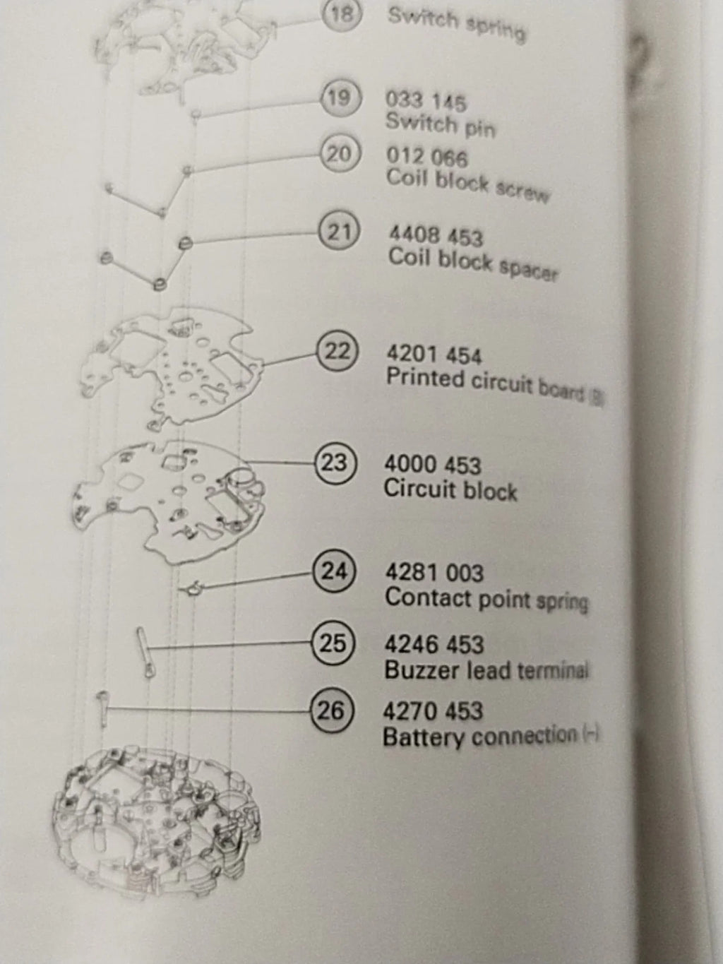NOS Circuit Plock Seiko Cal / 6M25A /6M26A Part . 4000 453