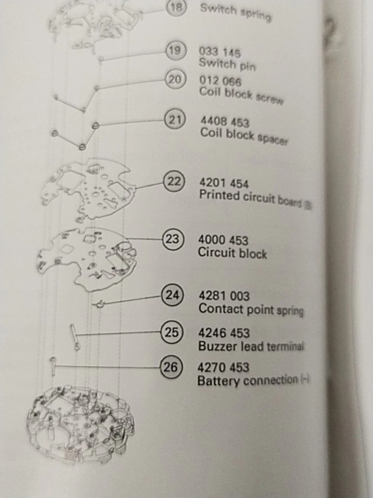 NOS Circuit Plock Seiko Cal / 6M25A /6M26A Part . 4000 453