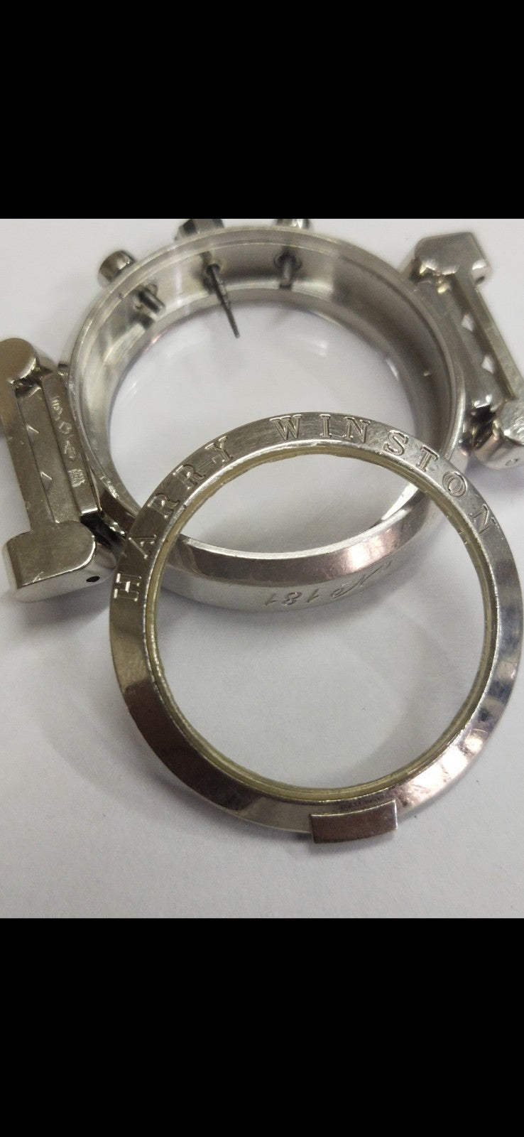  Harry Winston /Complete  Case platinum 950 with Diamonds / Used 