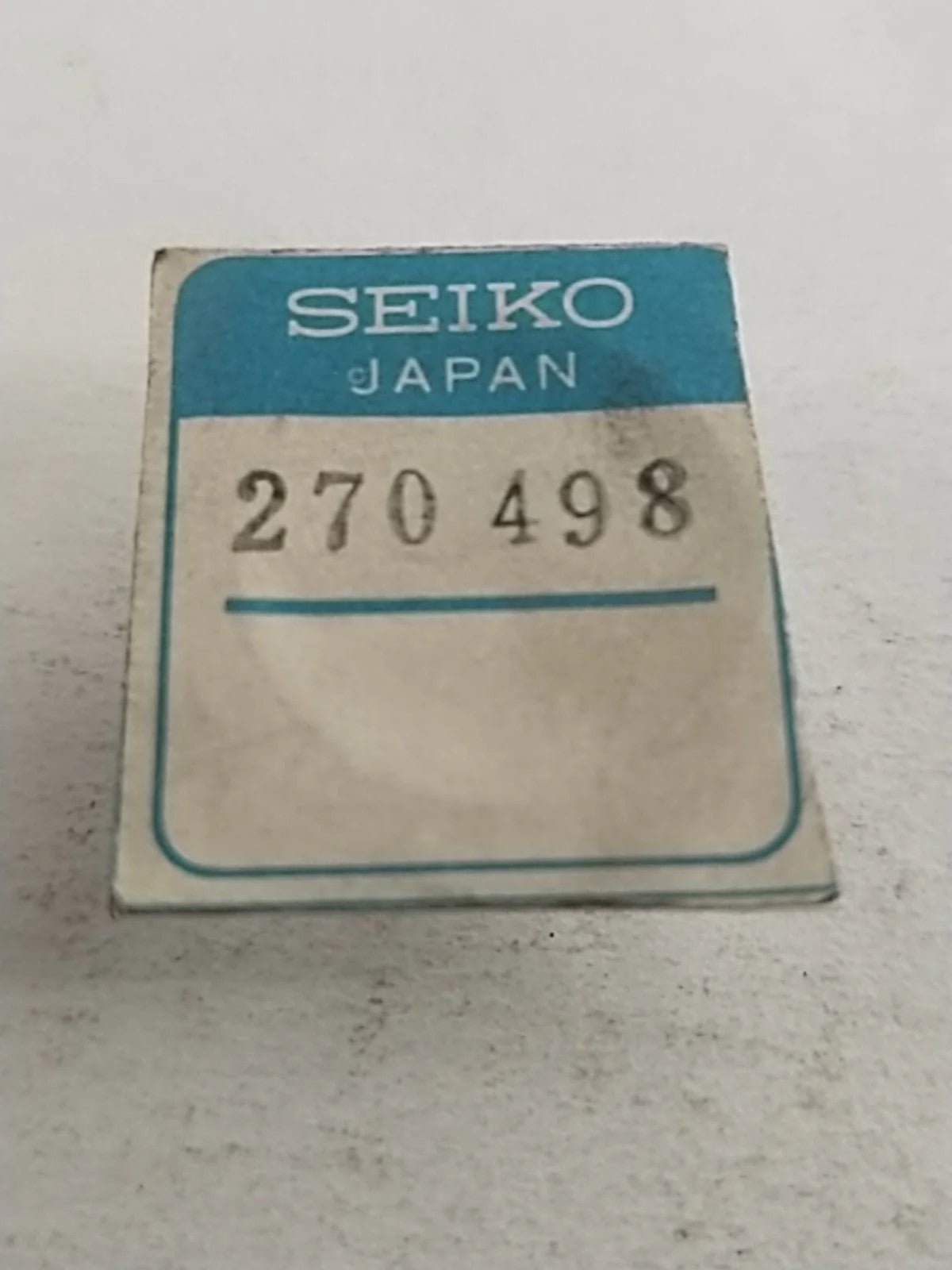 NOS Seiko Parts 270 498