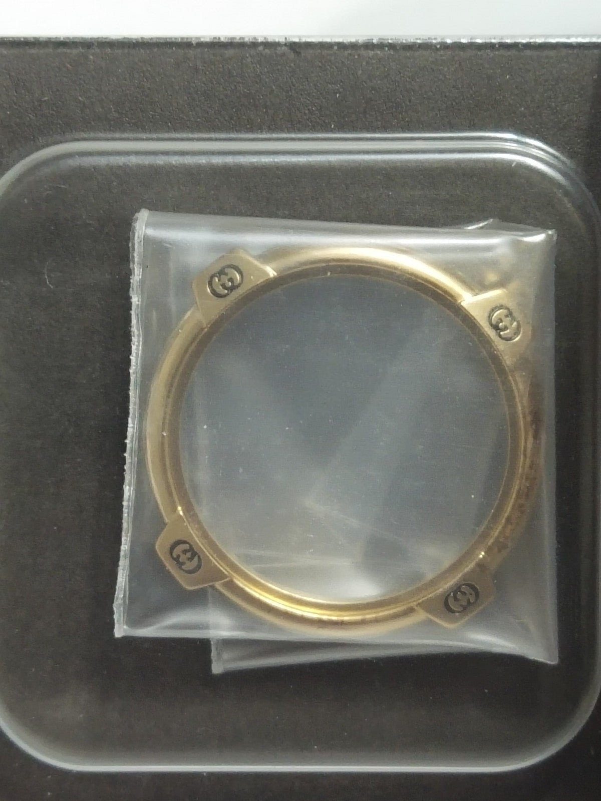 GUCCI Original / Plated Bezel w/Cystal/ Part No. 150.9000.2/ Gold color 