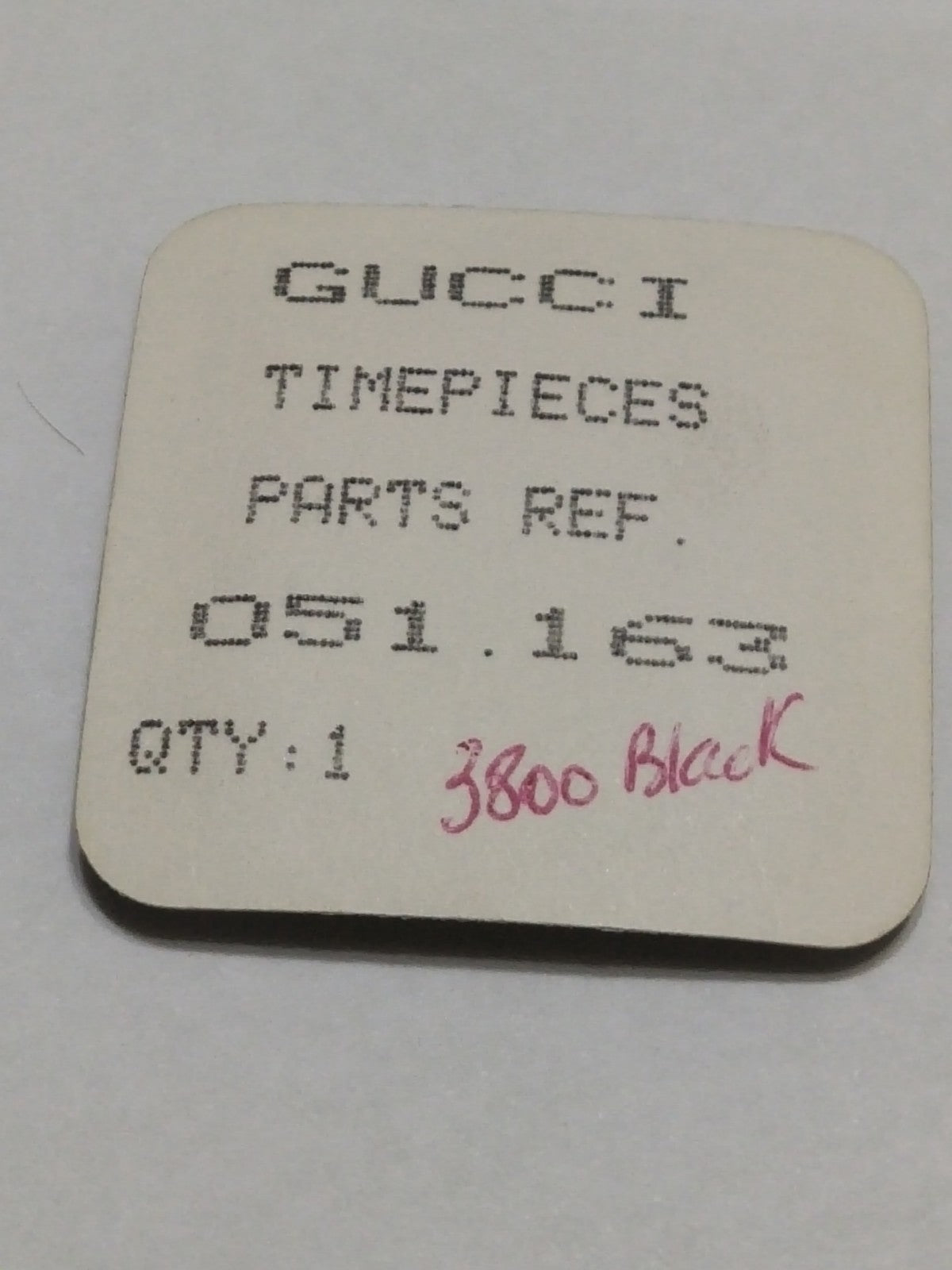 GUCCI Original / Dail / Part No. 051.163 / black color sealed package 