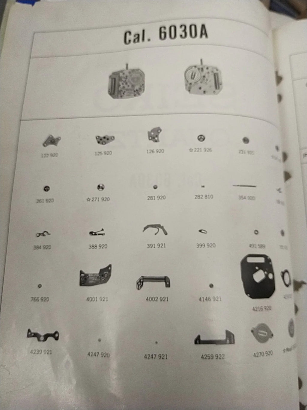 NOS Circuit Plock Seiko Cal / 6030A Part . 4001 921