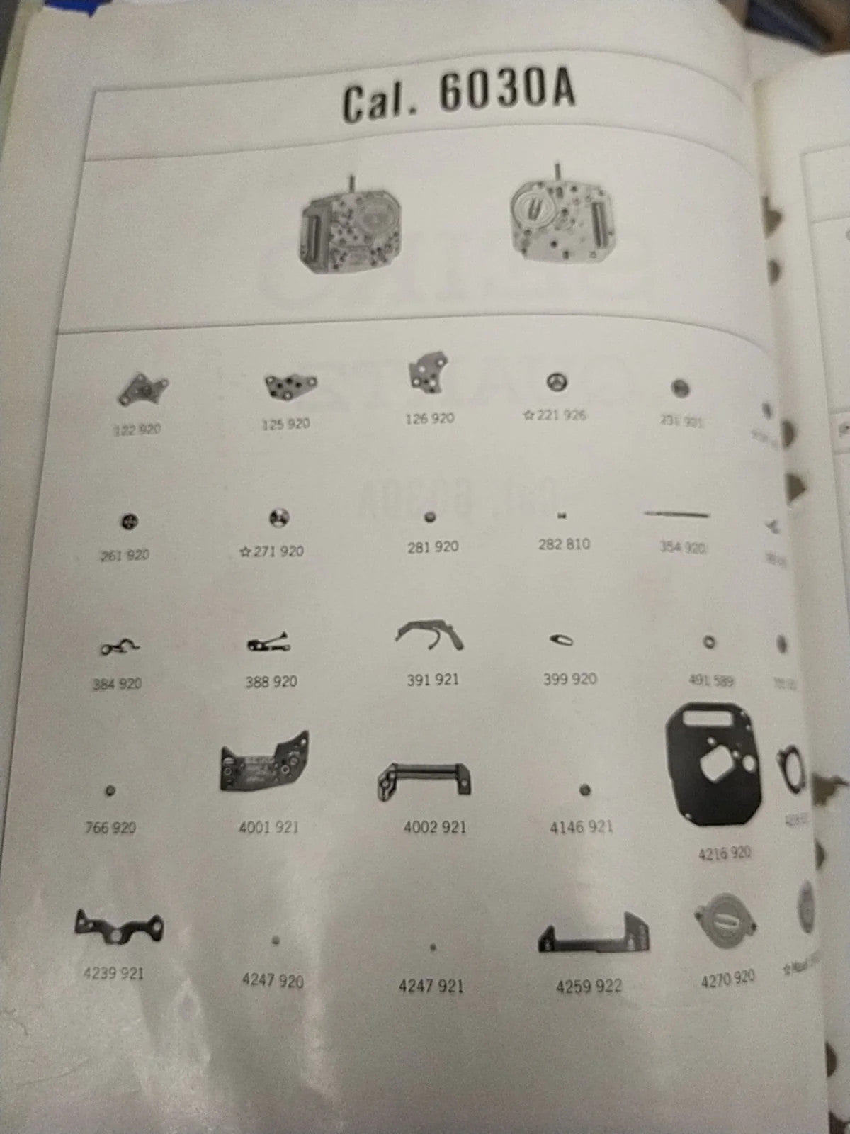 NOS Circuit Plock Seiko Cal / 6030A Part . 4001 921