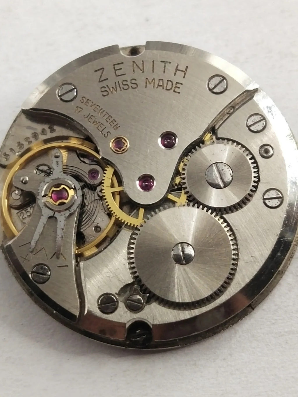 Manual movement / ZENITH / Cal . 2522C With hands / Case Ring Used full working