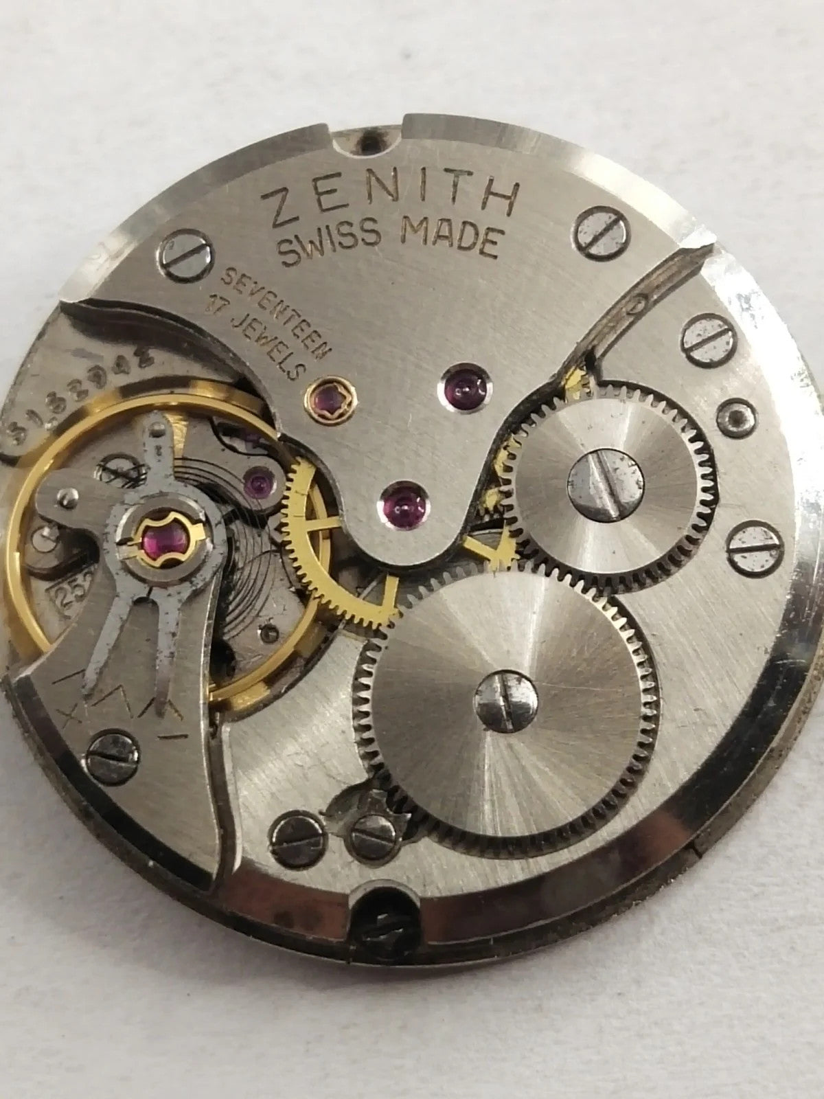 Manual movement / ZENITH / Cal . 2522C With hands / Case Ring Used full working