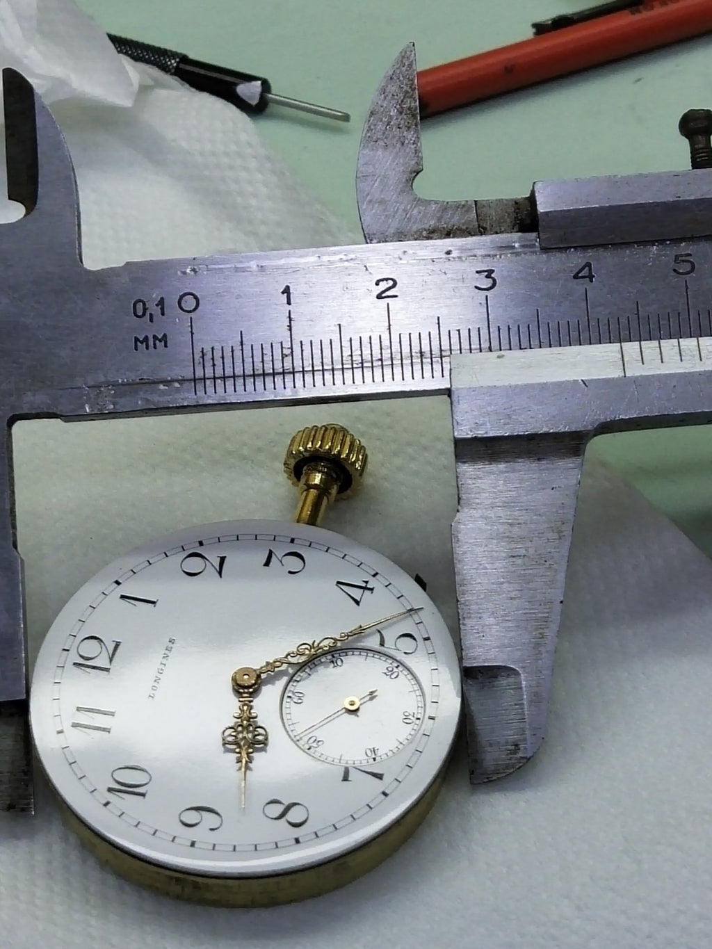 Longines manual movement With dial and hands / working perfectly  /used