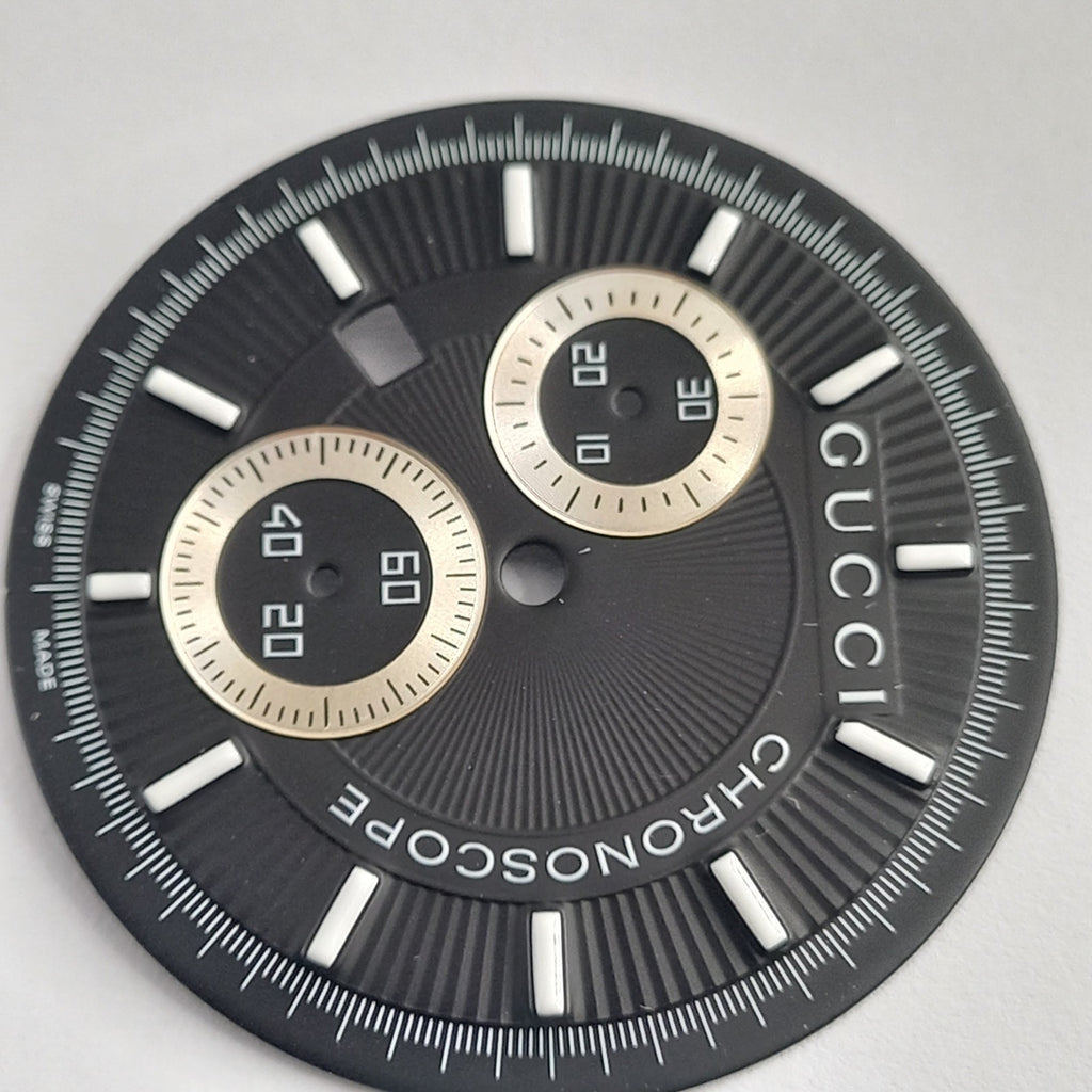 GUCCI Original /  chronograph Dail   / Part No. YDA 05056/  BLACK Color 