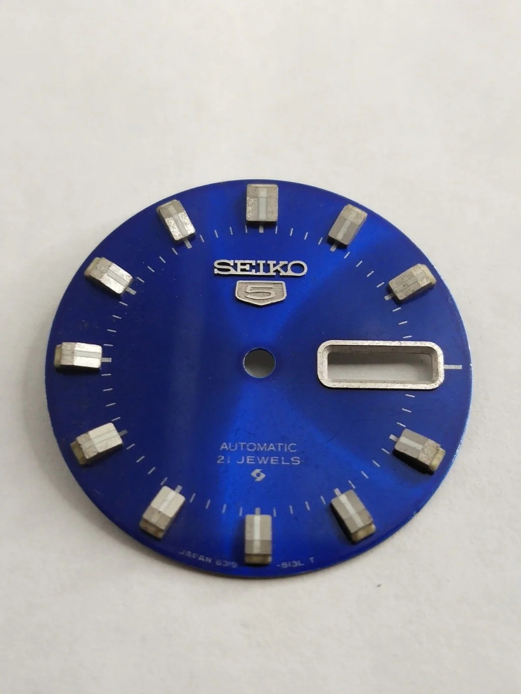 Original Seiko 5 Dial 6319-813LT light blue / used