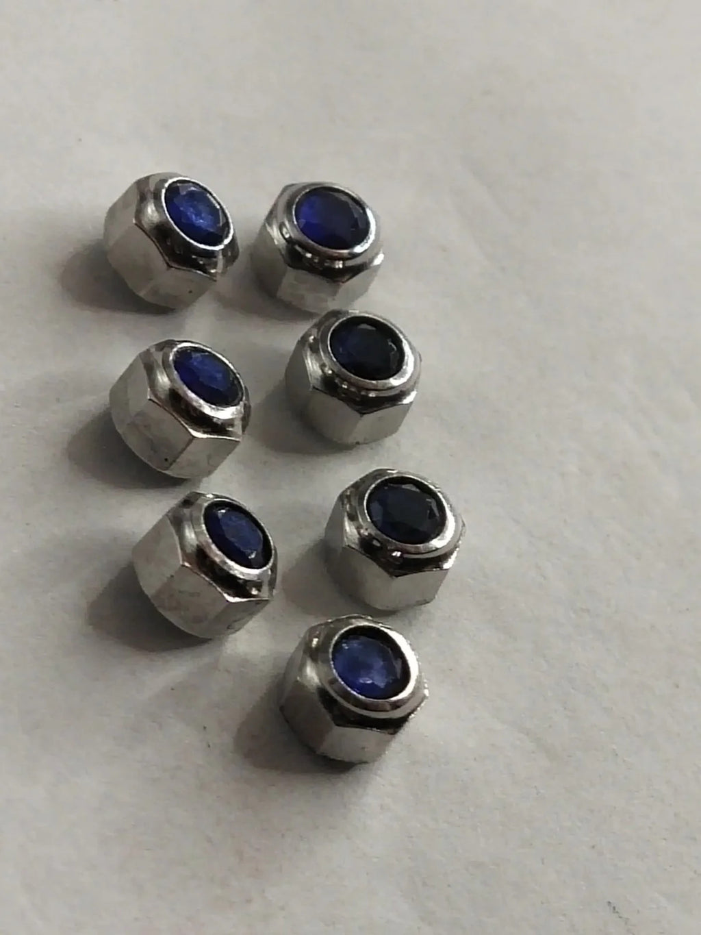 Original Cartier Santos Stainles Steel Crown/4.7 / dark blue stone/Used .....1ps