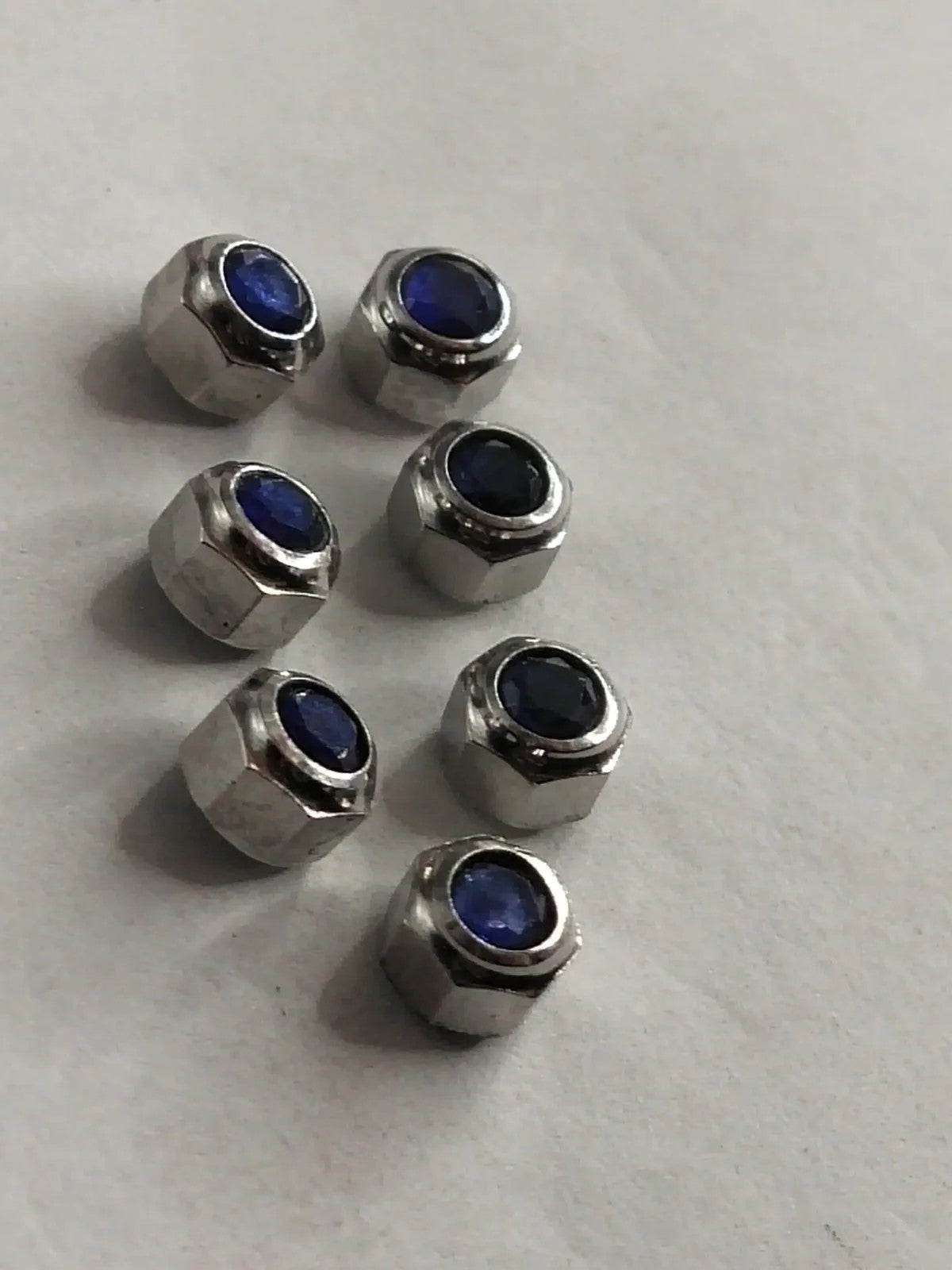 Original Cartier Santos Stainles Steel Crown/4.7 / dark blue stone/Used .....1ps