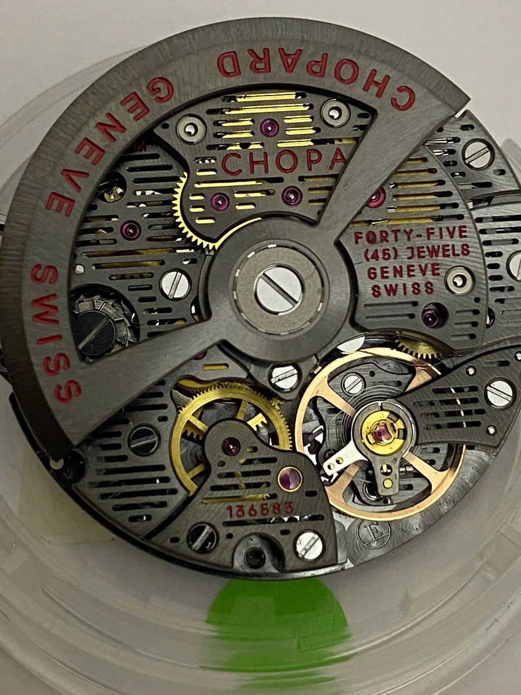 Chopard Skeleton Black Edition chronograph Movement Cal 03-05-M New