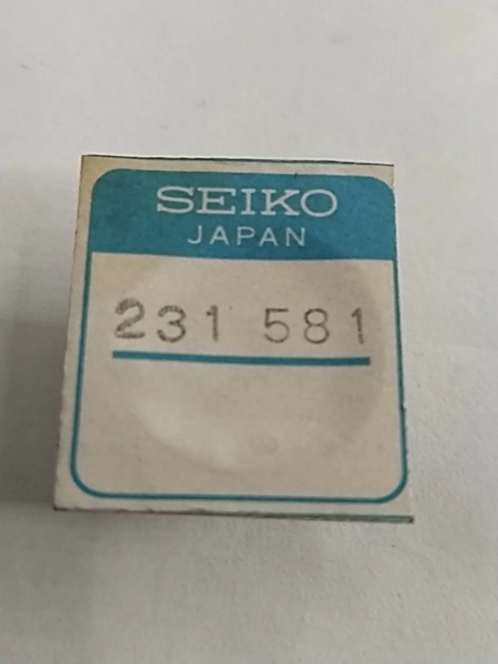 NOS Seiko Parts 231 581