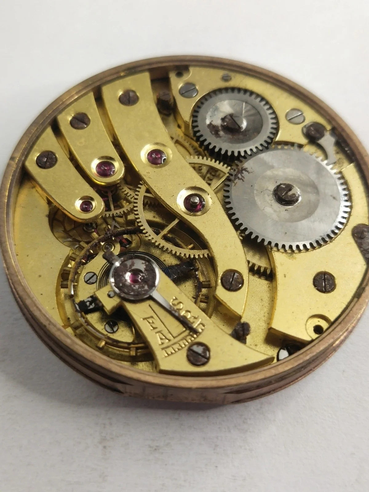 Pocket watch movement without steam...works perfectly