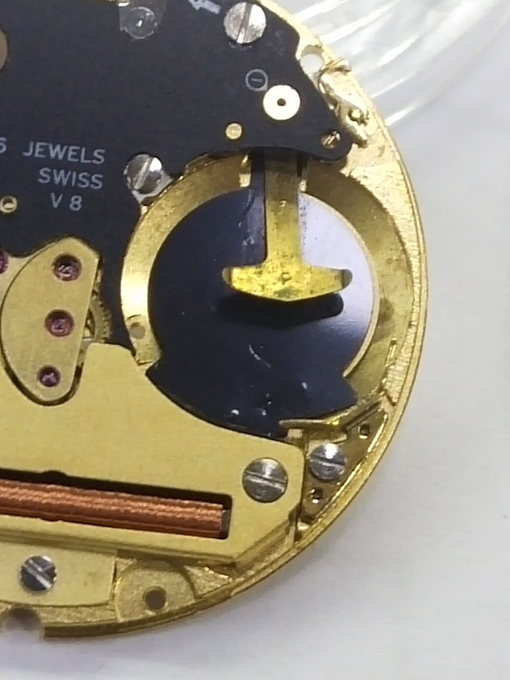 ETA 255 441 movement / 2 hands / date 3/4 clock /The Long minute wheel/Full work