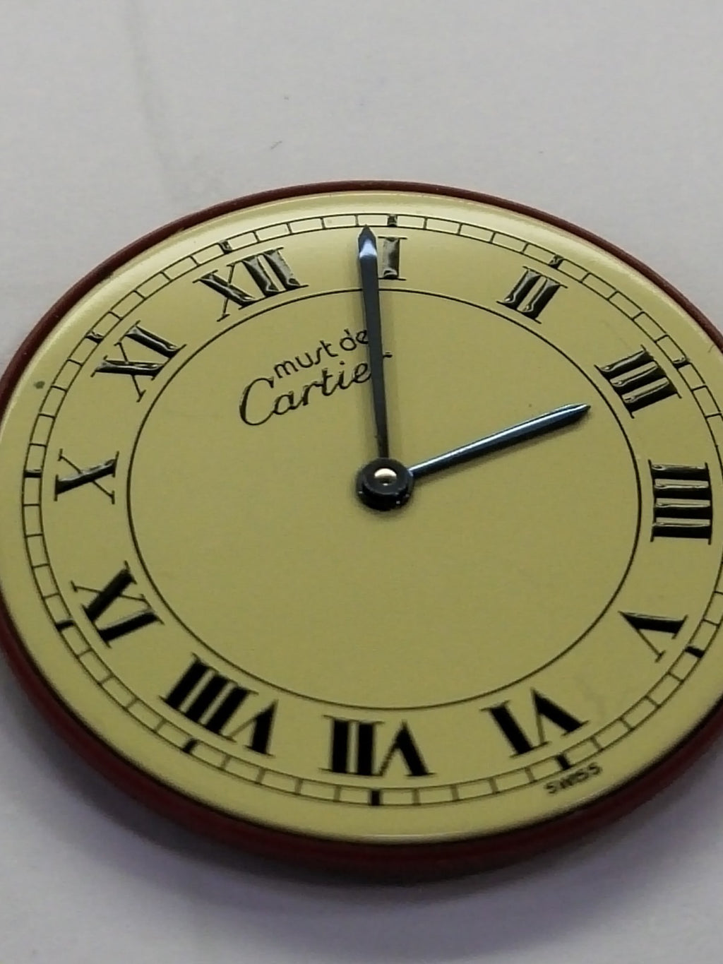 Cartier / 21 Dial with hands with frame Dial and movement /used 