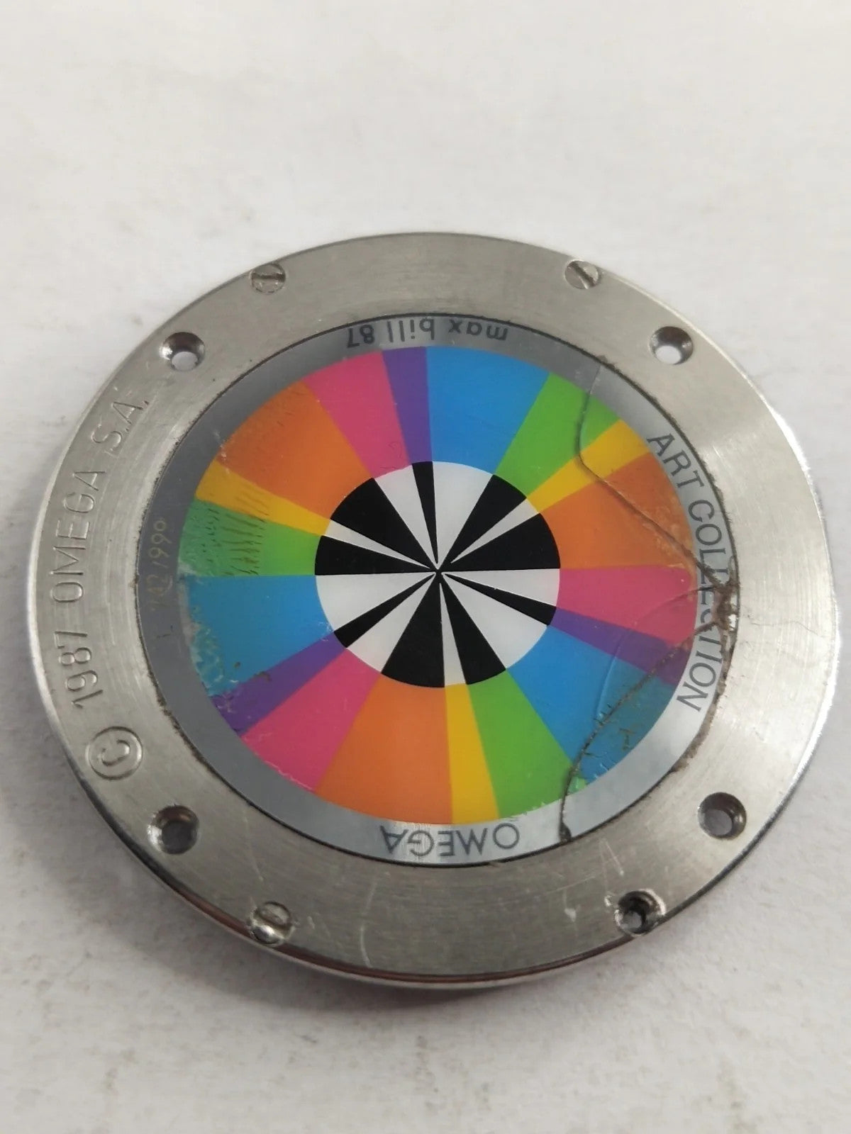 Original back cover Omega Art Collection Limited Edition /196 0 430/596 0 430/us