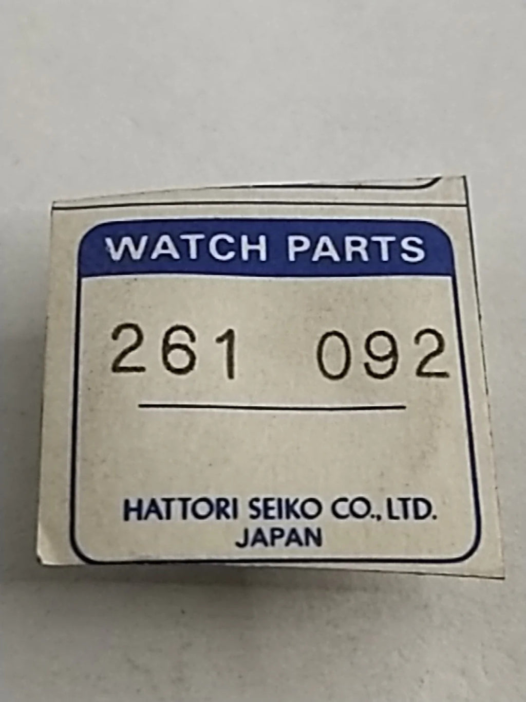 NOS Seiko Parts 261 092