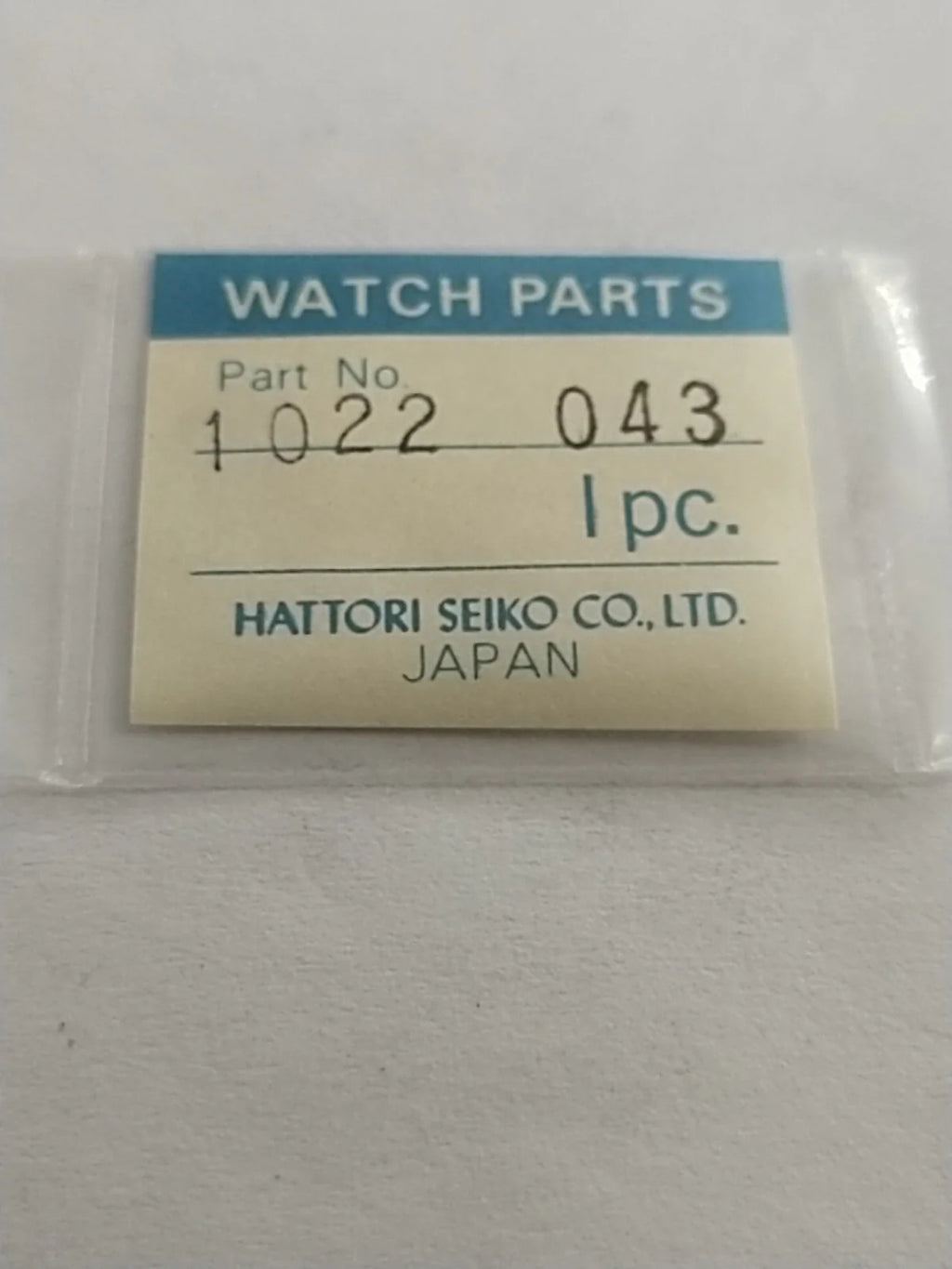 SEIKO original Part . 1022 043