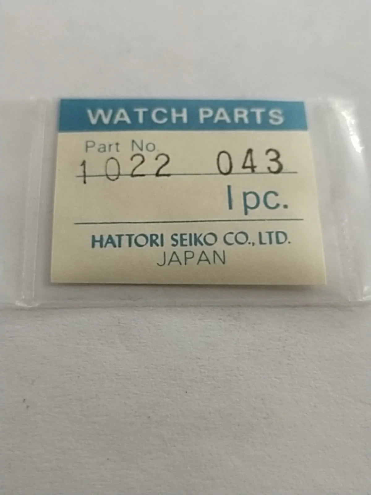 SEIKO original Part . 1022 043