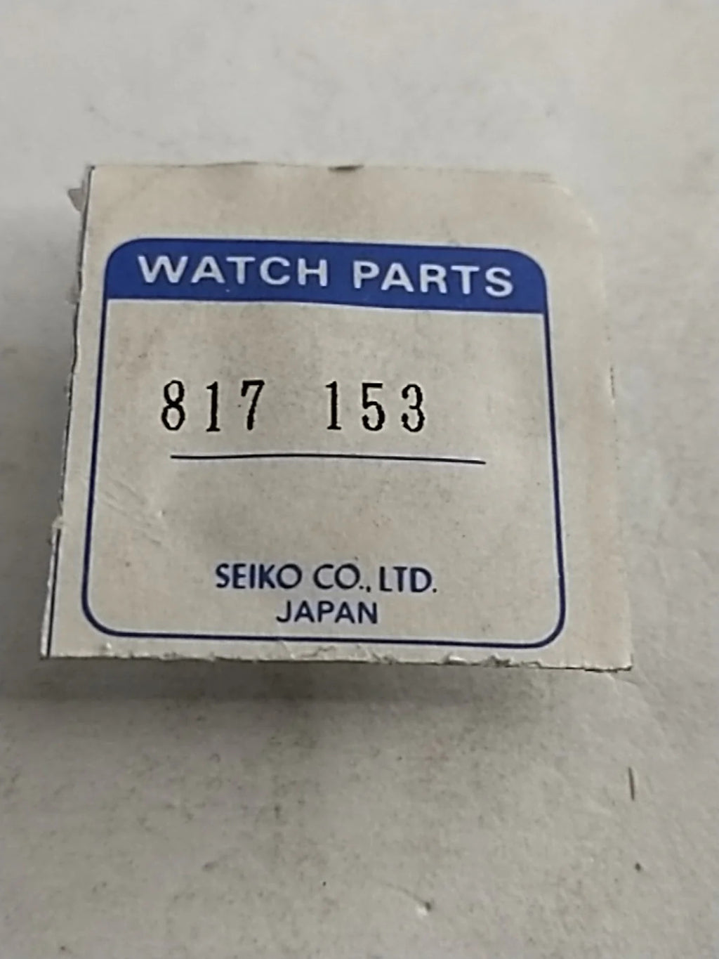 NOS Seiko Parts 817 153