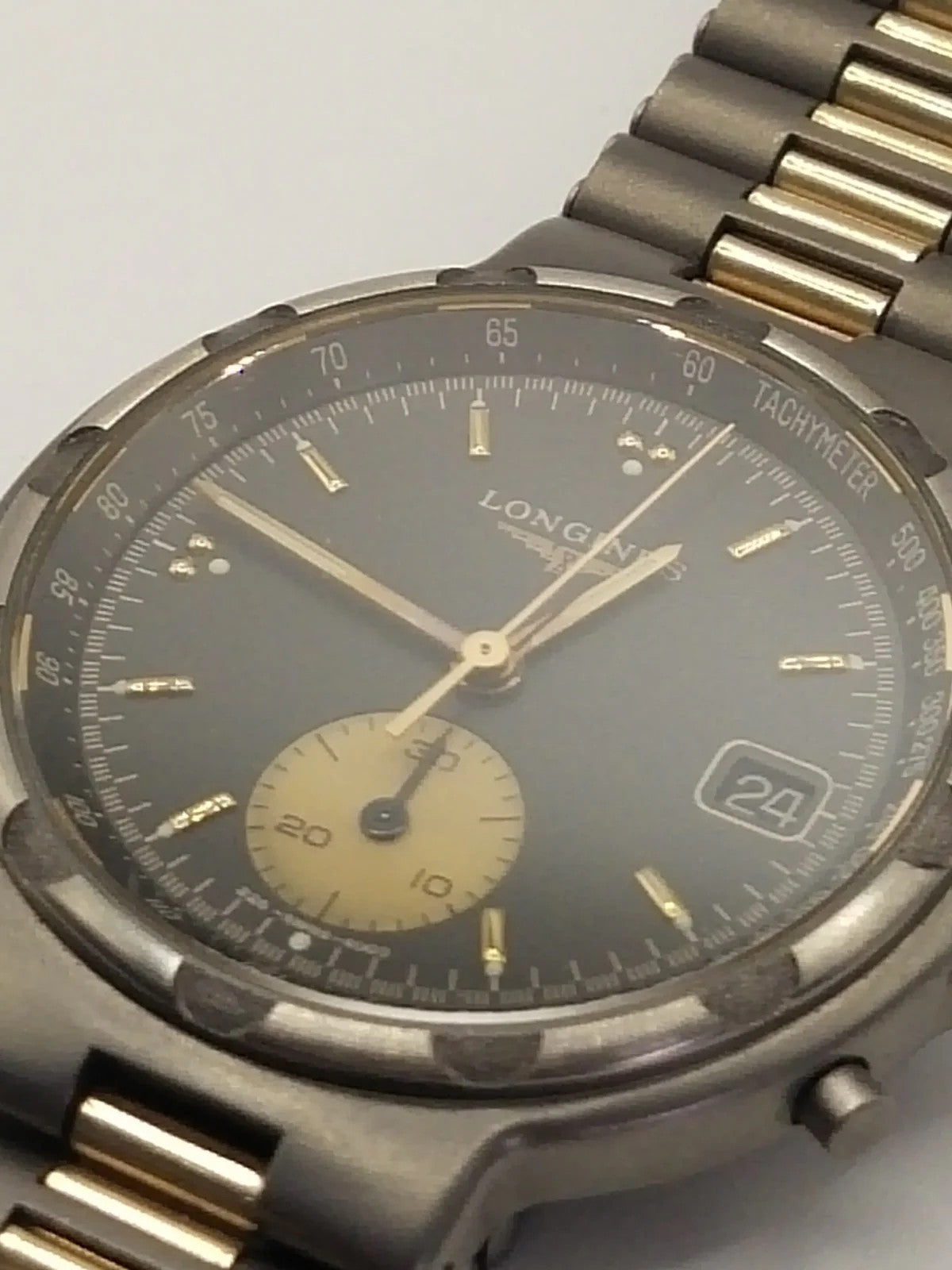 RAR new LONGINES CONQUEST MODELE DEPOSE GENTS One-push chronograph