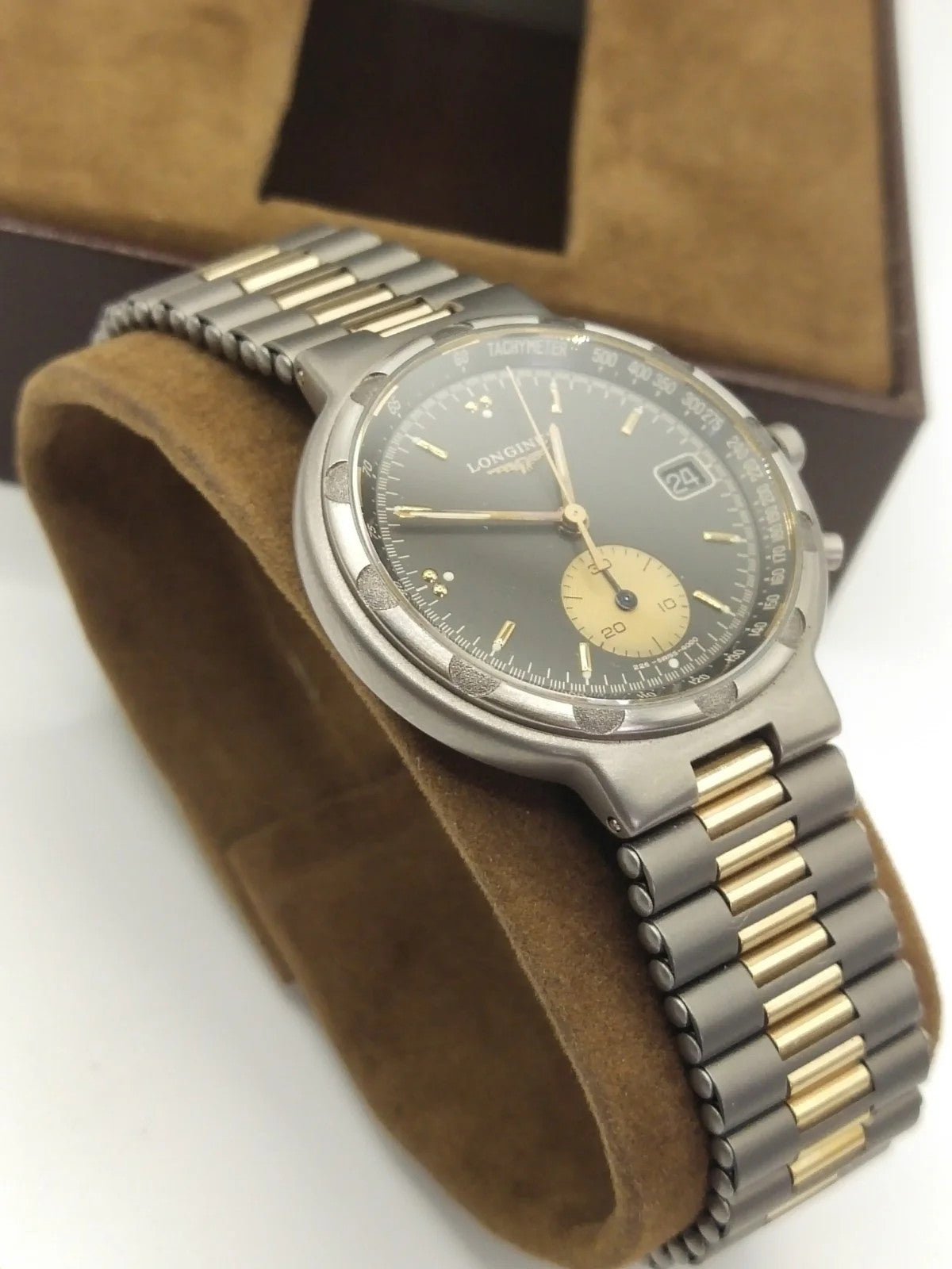 RAR new LONGINES CONQUEST MODELE DEPOSE GENTS One-push chronograph