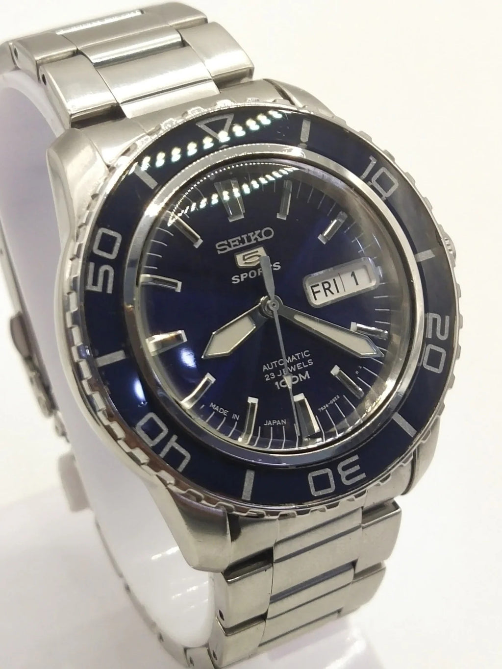 SEIKO 5 SPROTS7S36-04NO 23J 100MAT Men's From JAPAN X486 JDM / dark blu /
